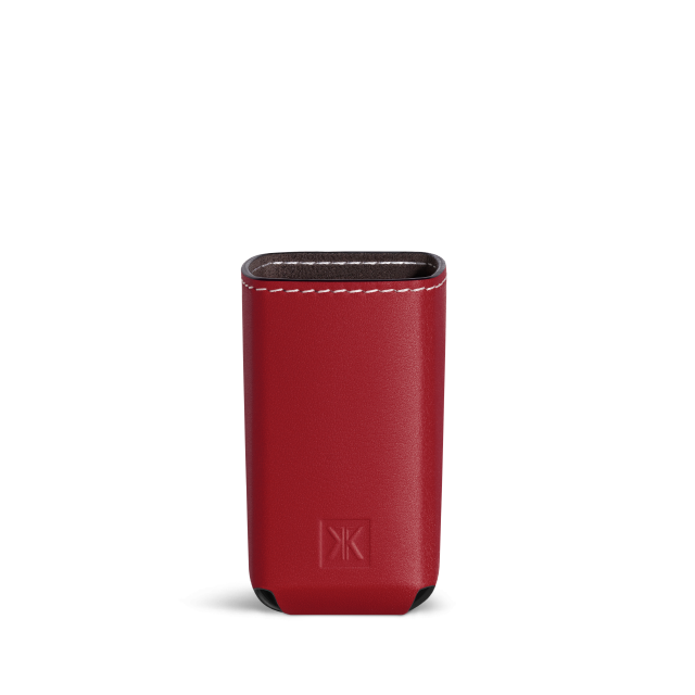 Leather case, 1.2 fl.oz., hi-res, Cranberry red